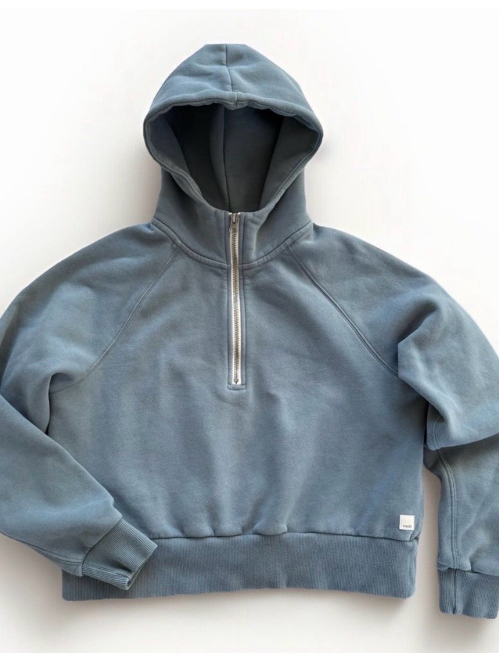 Vuori Women's Restore Half Zip Hoodie Smoke Blue Size XS - Picture 2 of 4